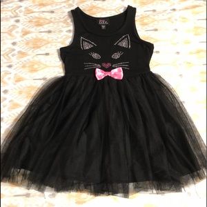 Black and pink kitty dress